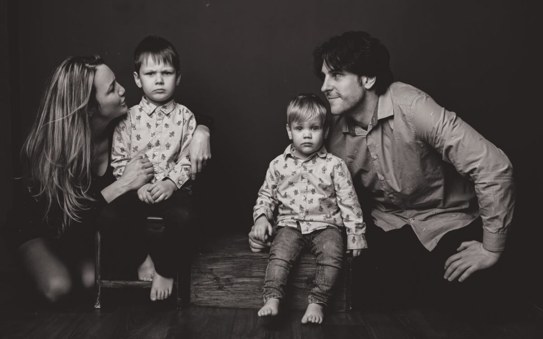Ildikó és a fiúk családi fotózás