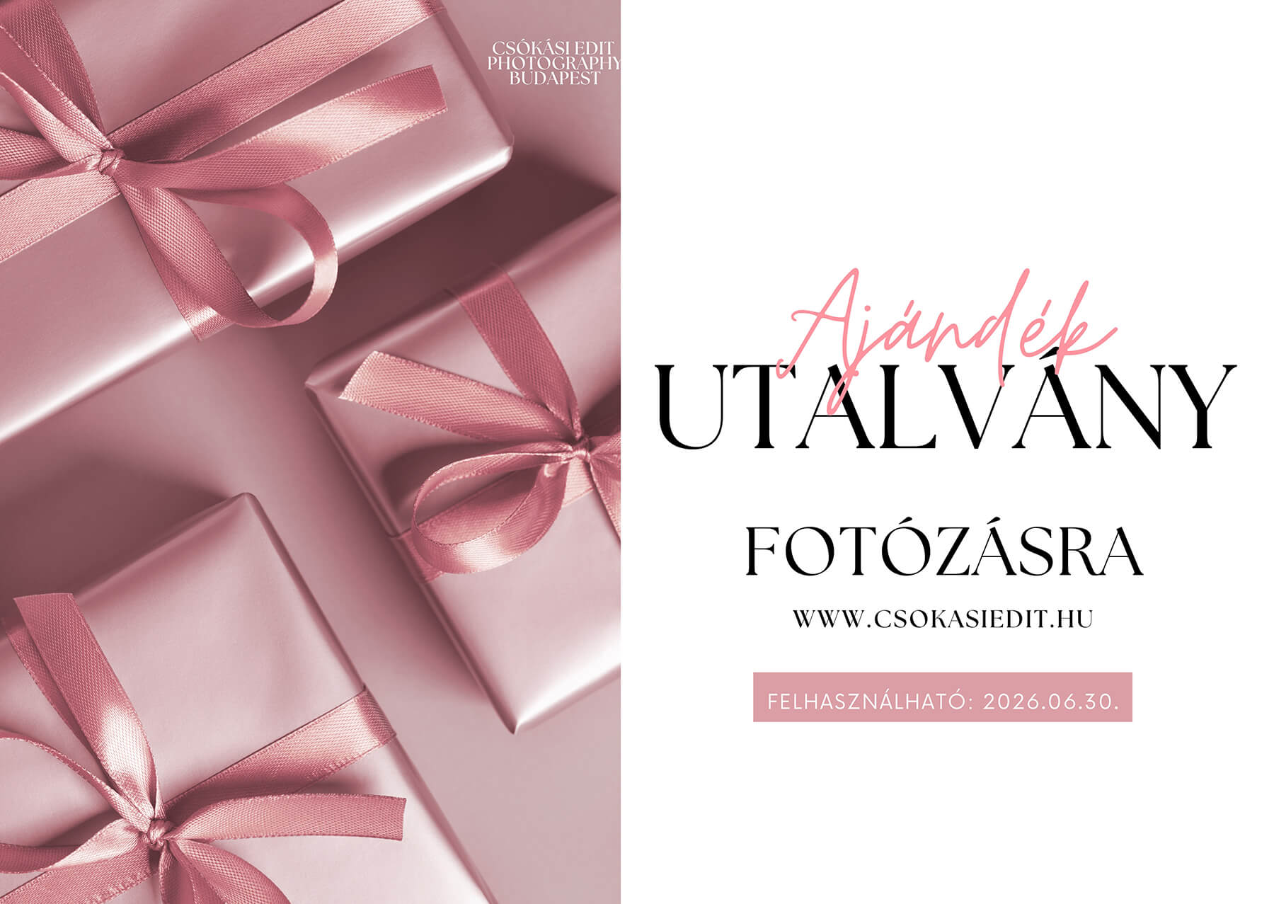 Csókási Edit Photography ajándékkártya