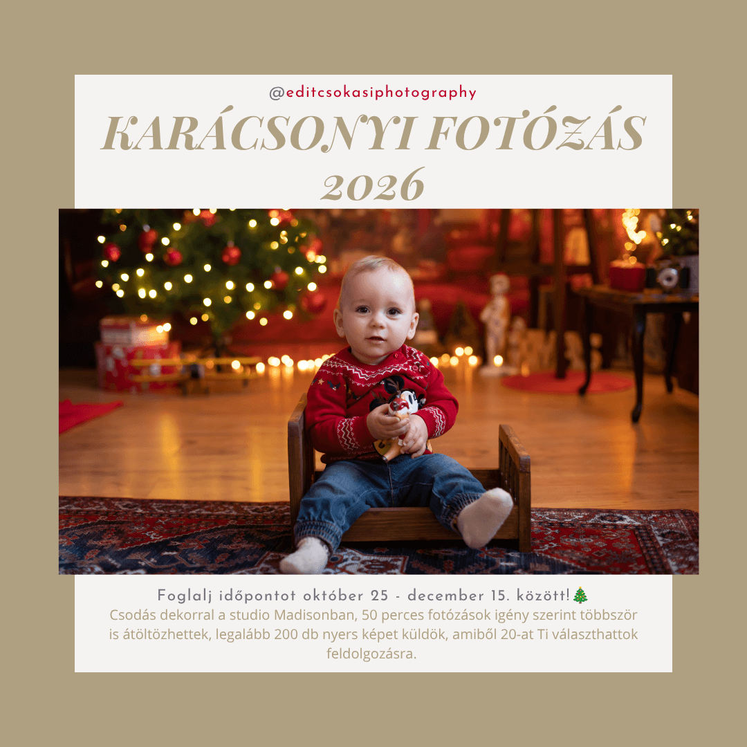 Csókási Edit karácsonyi fotózás 2026